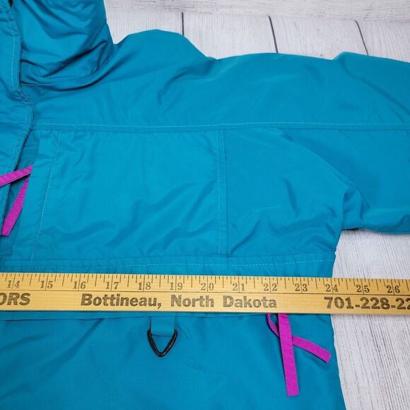 Columbia Sportswear Women's X-Large Turquoise Parka‎ Jacket With Stand-up Collar - Picture 8 of 10